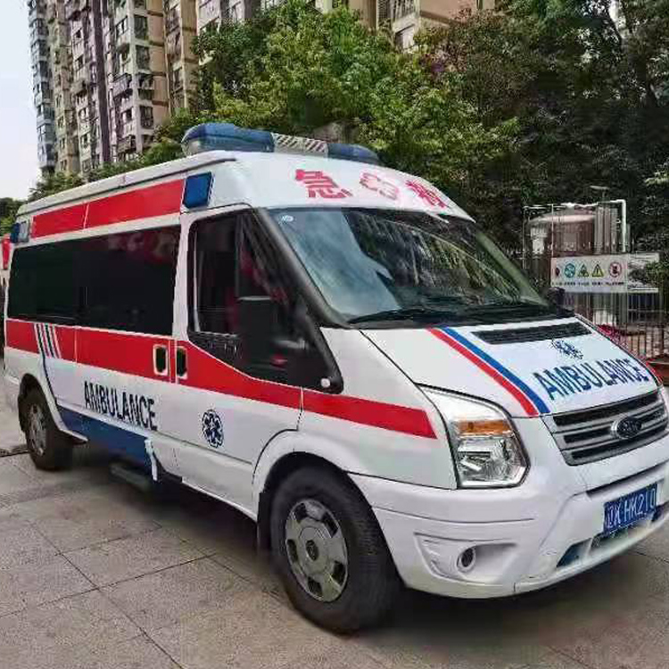 茌平长途救护车护送病人返乡